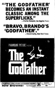 THE GODFATHER- Newspaper ad. May 8, 1972.