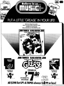 GREASE- Newspaper ad. May 15, 1978.