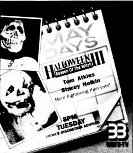 HALLOWEEN III SEASON OF THE WITCH- WBSF television guide ad. May 15, 1990.