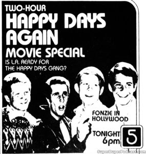 HAPPY DAYS- Television guide ad. May 17, 1981.