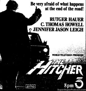 THE HITCHER- KTLA television guide ad. May 3, 1990.