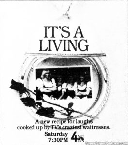 IT'S A LIVING- NBC television guide ad. May 3, 1986.