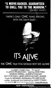 IT'S ALIVE- Newspaper ad. May 10, 1977.