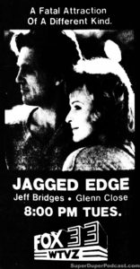 JAGGED EDGE- WTVZ television guide ad. May 15, 1990.