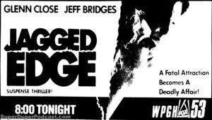 JAGGED EDGE- WPGH television guide ad. May 15, 1990.