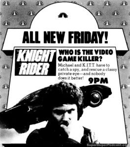 KNIGHT RIDER- NBC television guide ad. April 29, 1983.