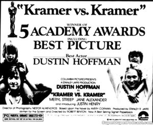 KRAMER VS. KRAMER- Newspaper ad. May 5, 1980.