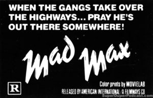 MAD MAX- Newspaper ad. May 8, 1980.