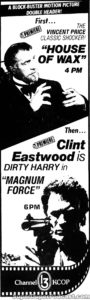 MAGNUM FORCE- KCOP television guide ad. May 17, 1981.