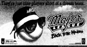 MAJOR LEAGUE BACK TO THE MINORS- Newspaper ad. April 29, 1998.