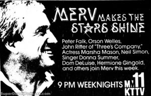 MERV GRIFFIN- KTTV television guide ad. May 15, 1978.