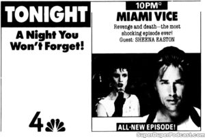 MIAMI VICE- NBC television guide ad. April 29, 1988.