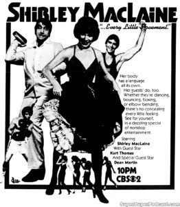 SHIRLEY MACLAINE- CBS television guide ad. May 22, 1980.