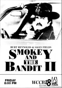 SMOKEY AND THE BANDIT II- WCCB television guide ad. May 18, 1990.