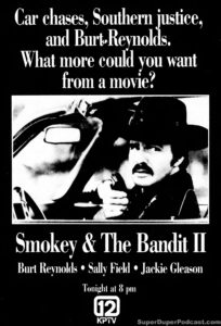 SMOKEY AND THE BADIT II- KPTV television guide ad. May 19, 1990.