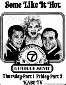 SOME LIKE IT HOT- KABC television guide ad. May 20, 1971.