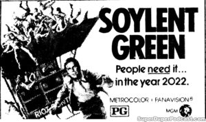 SOYLENT GREEN- Newspaper ad. May 9, 1973.