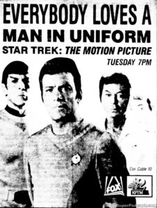 STAR TREK THE MOTION PICTURE- KPTM television guide ads. May 15, 1990.