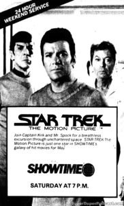 STAR TREK THE MOTION PICTURE- Television guide ad. May 9, 1981.