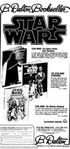 STAR WARS THE EMPIRE STRIKES BACK- Newspaper ad. May 12, 1980.