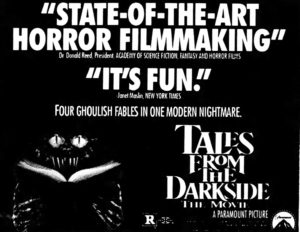 TALES FROM THE DARKSIDE THE MOVIE- Newspaper ad. May 19, 1990.