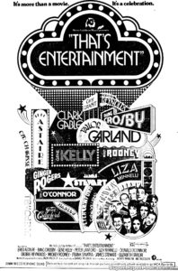 THAT'S ENTERTAINMENT- Newspaper ad. May 21, 1974.