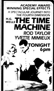 THE TIME MACHINE- Television guide ad. May 1, 1982.