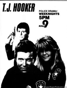 TJ HOOKER- Television guide ad. May 1, 1989.
