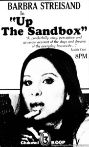UP THE SANDBOX- KCOP television guide ad. May 7, 1980.