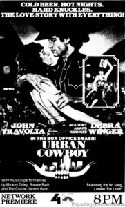 URBAN COWBOY- NBC television guide ad. May 15, 1983.