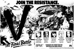 V THE FINAL BATTLE- NBC television guide ad. May 6, 1984.