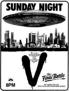 V THE FINAL BATTLE- NBC television guide ad. May 6, 1984.
