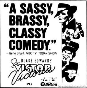 VICTOR/VICTORIA- Newspaper ad. May 18, 1982.