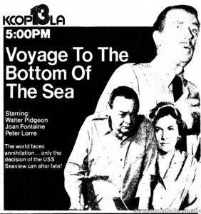 VOYAGE TO THE BOTTOM OF THE SEA- KCOP television guide ad. May 1, 1977.