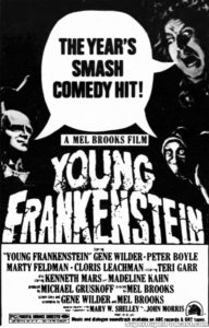 YOUNG FRANKENSTEIN- Newspaper ad. May 18, 1975.