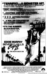 BEVERLY HILLS COP II- Newspaper ad. June 27, 1987.