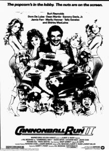 CANNONBALL RUN II- Newspaper ad. June 29, 1984.