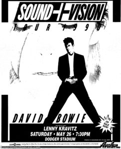 DAVID BOWIE- Newspaper ad. May 26, 1990.