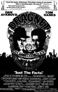 DRAGNET- Newspaper ad.
June 26, 1987.
Caped Wonder Stuns City!