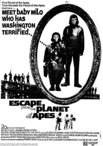 ESCAPE FROM THE PLANET OF THE APES- Newspaper ad. May 24, 1971.