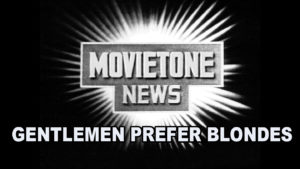 GENTLEMEN PREFER BLONDES- Movietone News. June 26, 1953. Caped Wonder Stuns City!