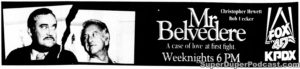 MR BELVEDERE- KPDX television guide ad. may 26, 1990.