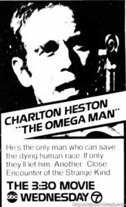 THE OMEGA MAN- Television guide ad. May 24, 1978.