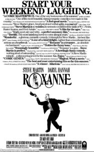 ROXANNE- Newspaper ad.
June 26, 1987.
Caped Wonder Stuns City!