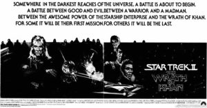 STAR TREK II THE WRATH OF KHAN- Newspaper ad. June 4, 1982.