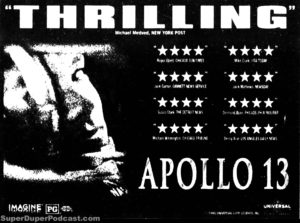 APOLLO 13- Newspaper ad. July 25, 1995.