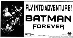 BATMAN FOREVER- Newspaper ad. July 23, 1995.