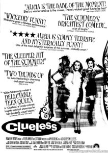 CLUELESS- Newspaper ad. July 26, 1995.