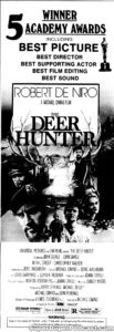 THE DEER HUNTER- Newspaper ad. July 1, 1979.