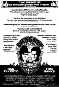 DRAGNET- Newspaper ad. July 6, 1987. Caped Wonder Stuns City!